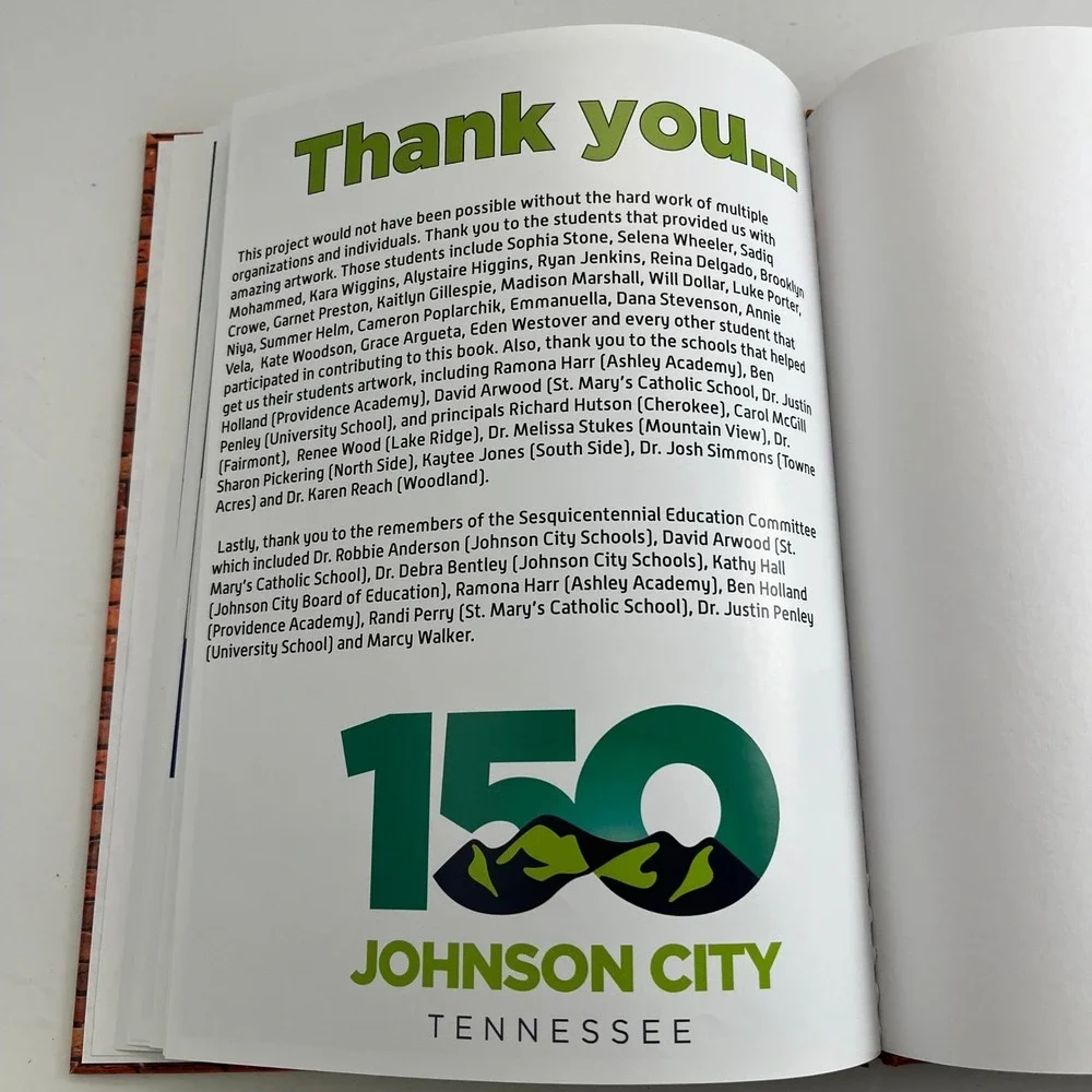 Student Art Through Our Eyes Johnson City Tennessee 150th Anniversary Hardcover